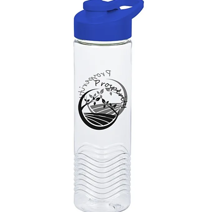 Clear Impact Twist Water Bottle with Flip Carry Lid - 24 oz