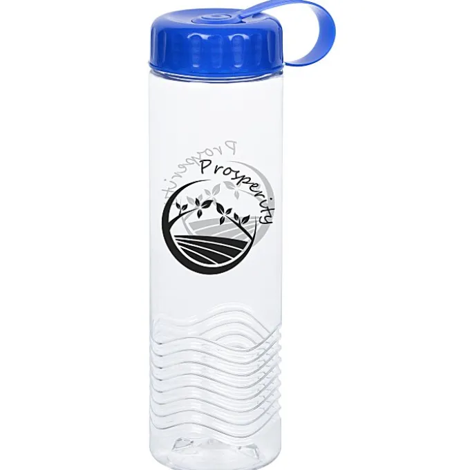 Clear Impact Twist Water Bottle with Tethered Lid - 24 oz