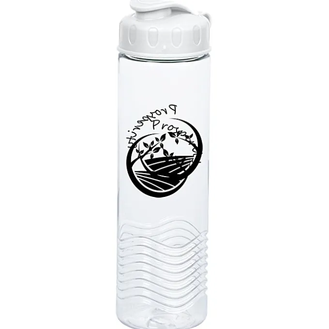 Clear Impact Twist Water Bottle with Flip Lid - 24 oz