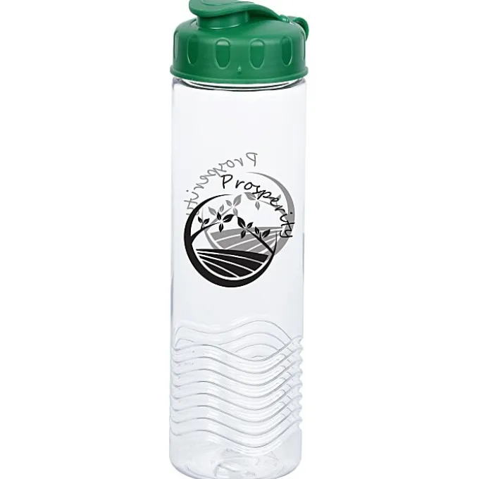 Clear Impact Twist Water Bottle with Flip Lid - 24 oz