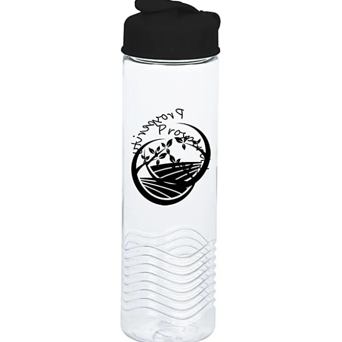 Clear Impact Twist Water Bottle with Flip Lid - 24 oz