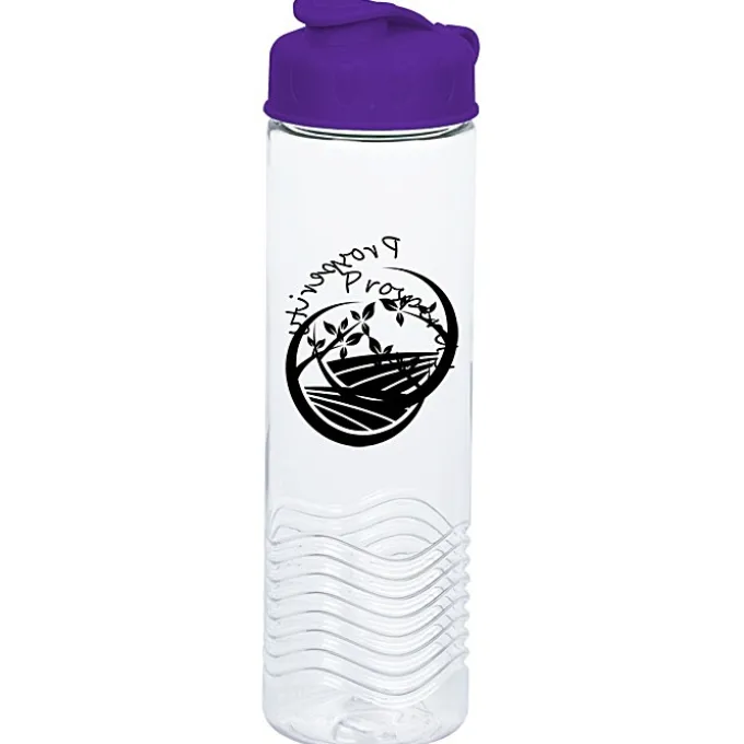 Clear Impact Twist Water Bottle with Flip Lid - 24 oz