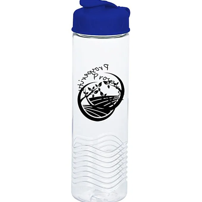Clear Impact Twist Water Bottle with Flip Lid - 24 oz