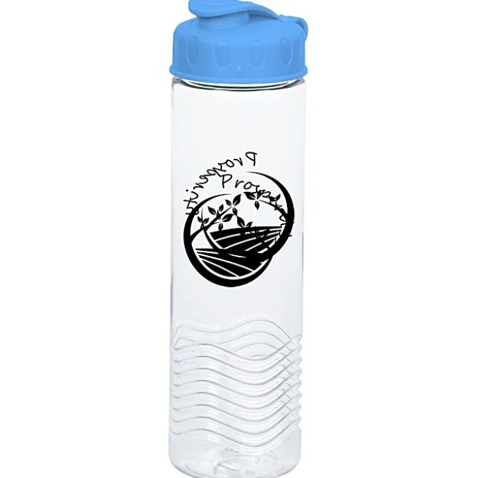 Clear Impact Twist Water Bottle with Flip Lid - 24 oz