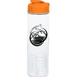 Clear Impact Twist Water Bottle with Flip Lid - 24 oz