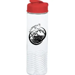 Clear Impact Twist Water Bottle with Flip Lid - 24 oz