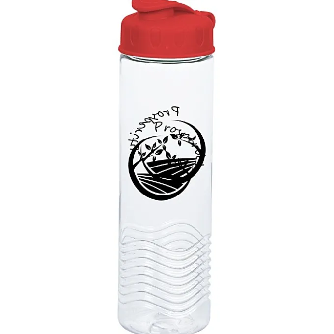 Clear Impact Twist Water Bottle with Flip Lid - 24 oz