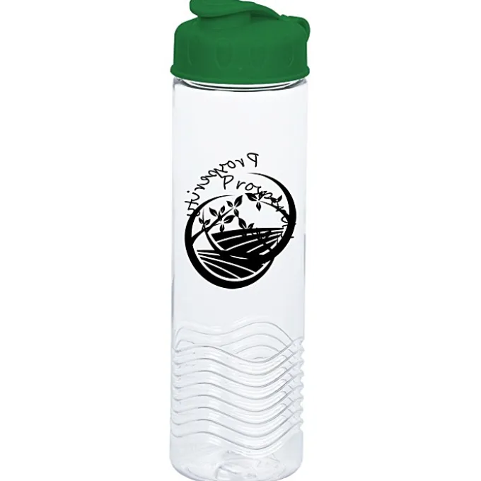 Clear Impact Twist Water Bottle with Flip Lid - 24 oz