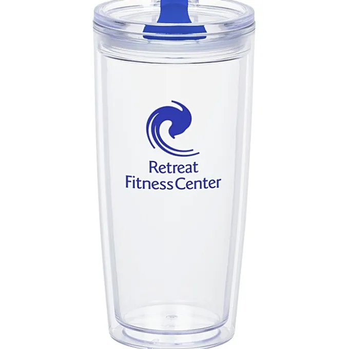Clearly Acrylic Travel Tumbler - 20 oz
