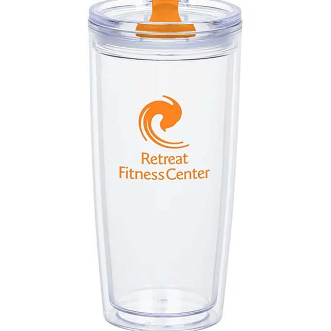 Clearly Acrylic Travel Tumbler - 20 oz