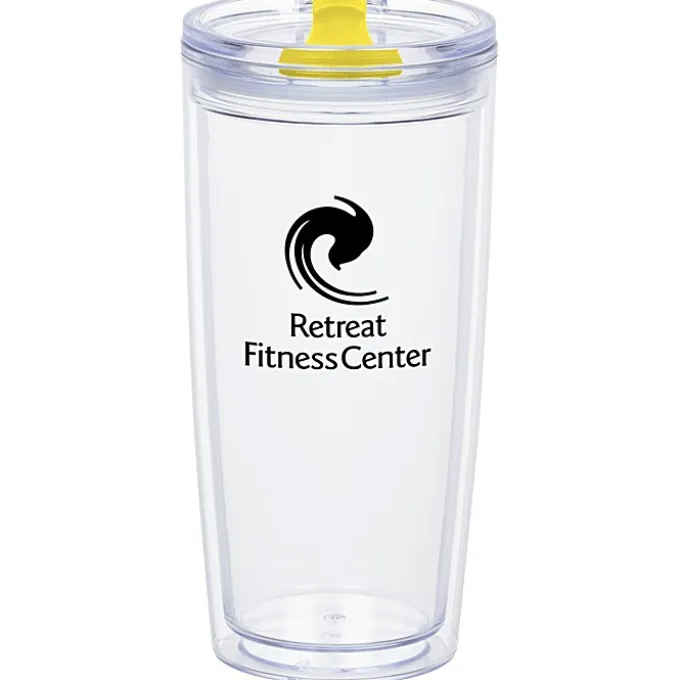 Clearly Acrylic Travel Tumbler - 20 oz