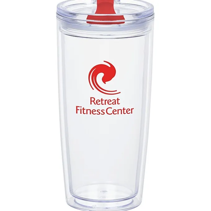 Clearly Acrylic Travel Tumbler - 20 oz
