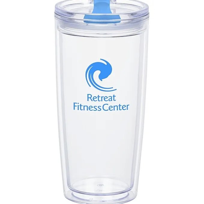 Clearly Acrylic Travel Tumbler - 20 oz