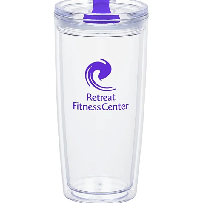 Clearly Acrylic Travel Tumbler - 20 oz