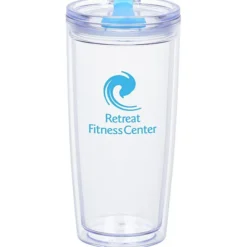 Clearly Acrylic Travel Tumbler - 20 oz