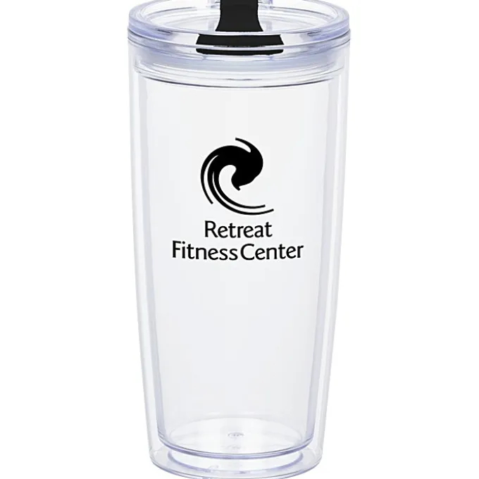 Clearly Acrylic Travel Tumbler - 20 oz
