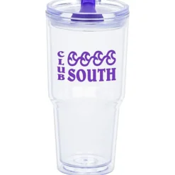 Clearly Acrylic Travel Tumbler - 24 oz