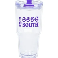 Clearly Acrylic Travel Tumbler - 24 oz