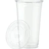 Clear Soft Plastic Cup with Lid - 32 oz