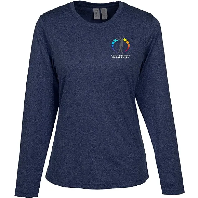 Clique Charge Active LS Tee - Ladies' - Embroidered