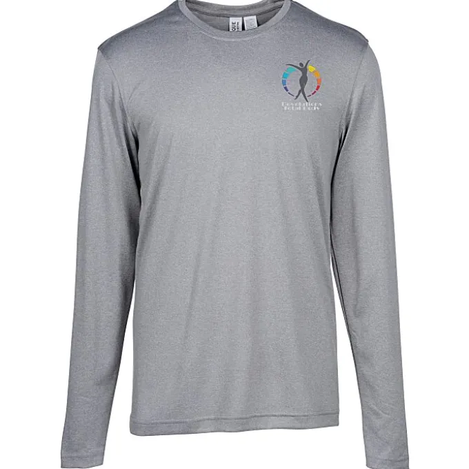 Clique Charge Active LS Tee - Men's - Embroidered