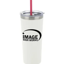 Colma Vacuum Tumbler with Straw - 22 oz - 24 hr