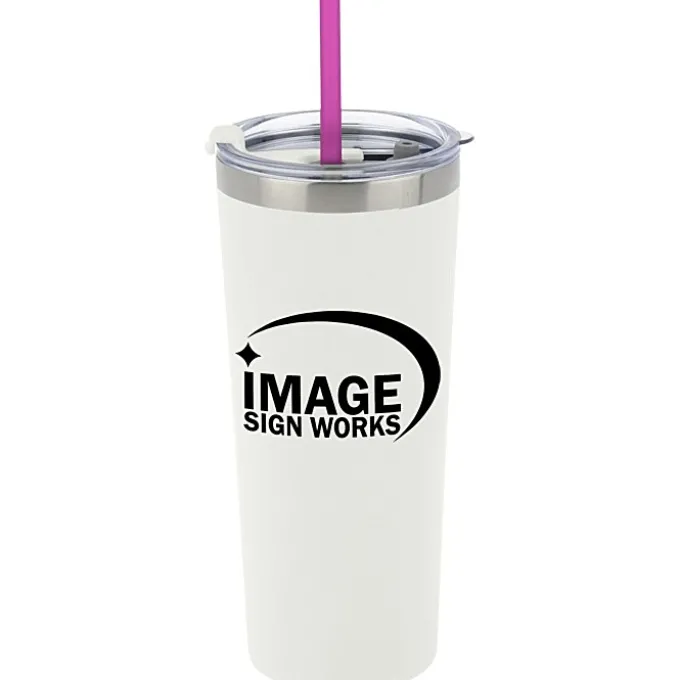 Colma Vacuum Tumbler with Straw - 22 oz - 24 hr