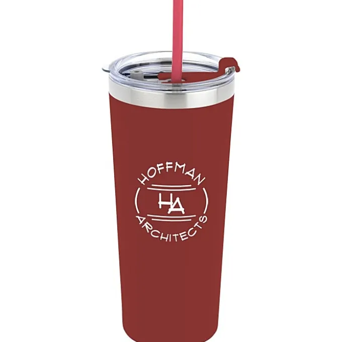 Colma Vacuum Tumbler with Straw - 22 oz - Colors