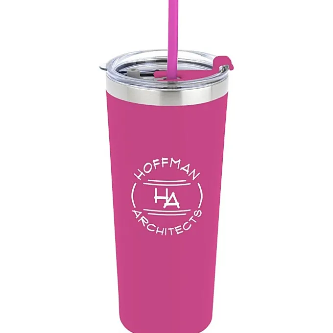 Colma Vacuum Tumbler with Straw - 22 oz - Colors