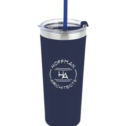 Colma Vacuum Tumbler with Straw - 22 oz - Colors