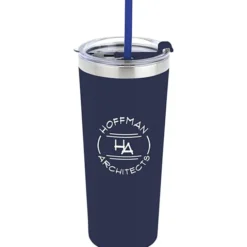 Colma Vacuum Tumbler with Straw - 22 oz - Colors - 24 hr