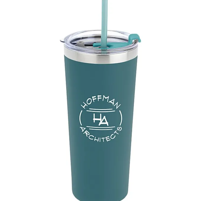Colma Vacuum Tumbler with Straw - 22 oz - Colors - 24 hr