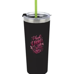Colma Vacuum Tumbler with Straw - 22 oz. - Full Color
