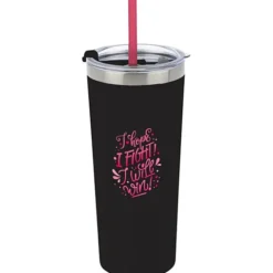 Colma Vacuum Tumbler with Straw - 22 oz. - Full Color