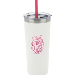 Colma Vacuum Tumbler with Straw - 22 oz. - Full Color