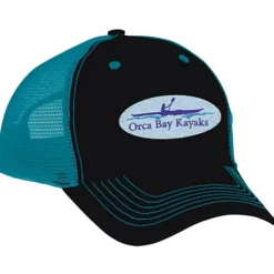 Color Accent Mesh Snapback Cap - Embroidered