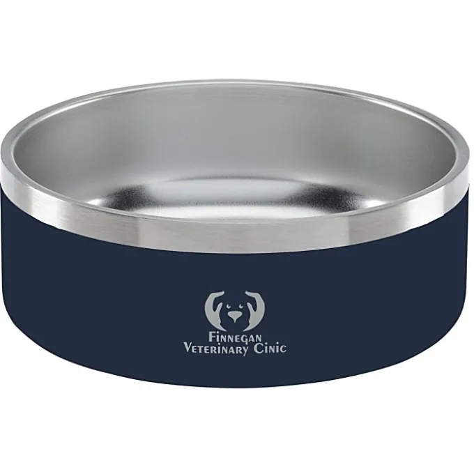 Color Accent Stainless Steel Pet Bowl