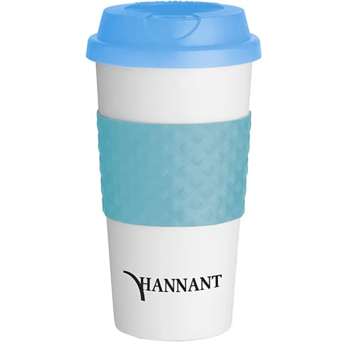Color Banded Classic Coffee Cup - 16 oz.
