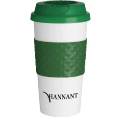 Color Banded Classic Coffee Cup - 16 oz.