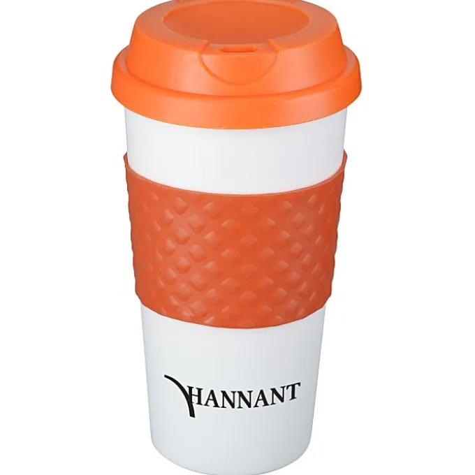 Color Banded Classic Coffee Cup - 16 oz.