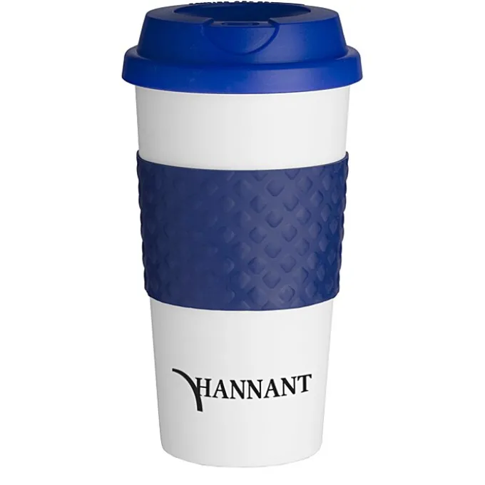 Color Banded Classic Coffee Cup - 16 oz.