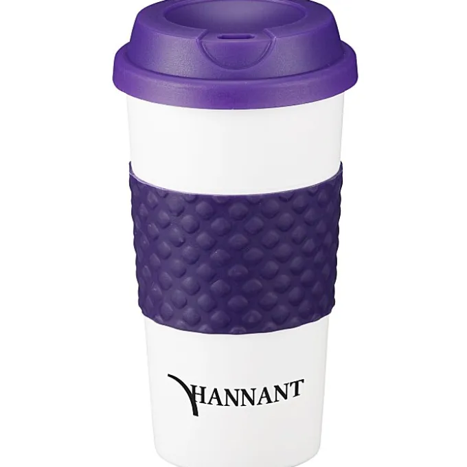 Color Banded Classic Coffee Cup - 16 oz.