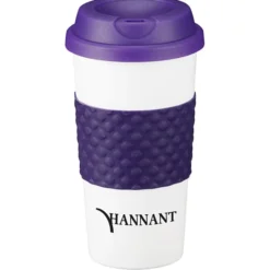 Color Banded Classic Coffee Cup - 16 oz.