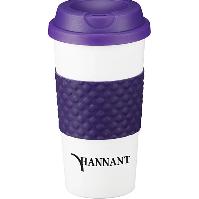 Color Banded Classic Coffee Cup - 16 oz.