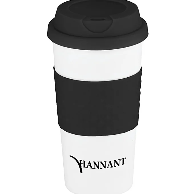 Color Banded Classic Coffee Cup - 16 oz.