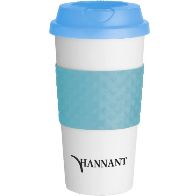 Color Banded Classic Coffee Cup - 16 oz. - 24 hr