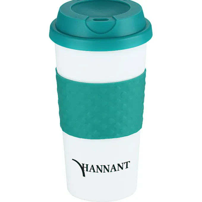 Color Banded Classic Coffee Cup - 16 oz. - 24 hr