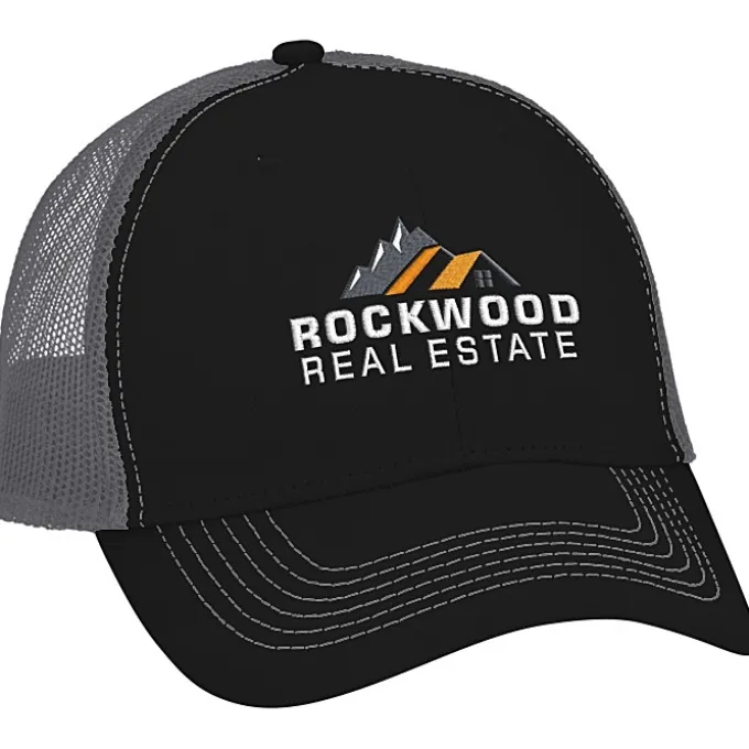Colorblocked Twill Meshback Cap