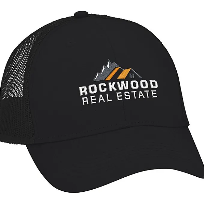 Colorblocked Twill Meshback Cap