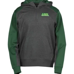 Colorblock Performance Heather Fleece 1/4-Zip Hoodie - Embroidered